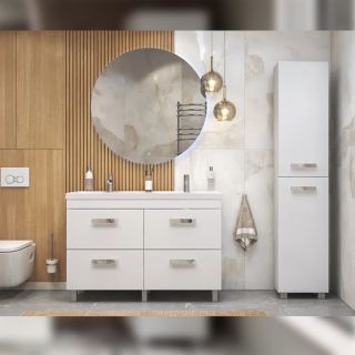 Пенал (40см) Velvex Orlando pn.ORL.40, белый матовый